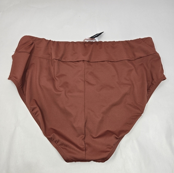 La Blanca Womens Swim Suit Bottoms Sz 18W Highwasted Clay Color High Cut Leg - Picture 9 of 13